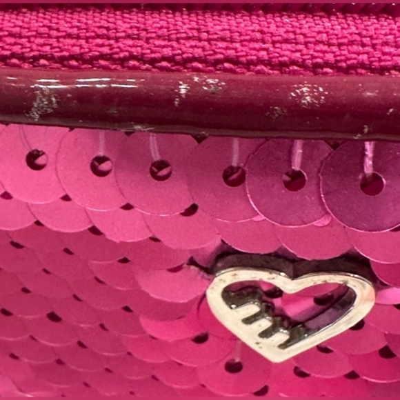Coach Poppy Sequin Sweetheart Wristlet Hot Pink NWT - Picture 6 of 9